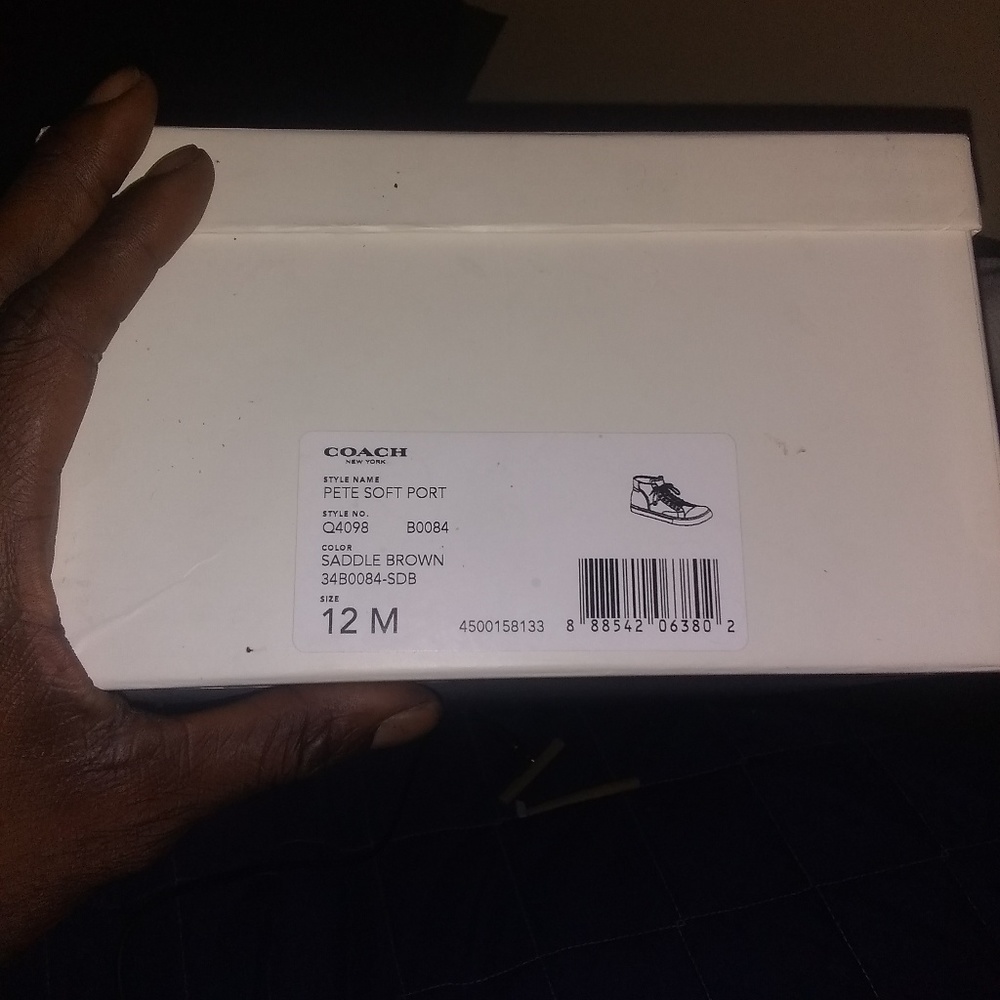 Coach Men's Size 12 Sneakers - Picture 3 of 3